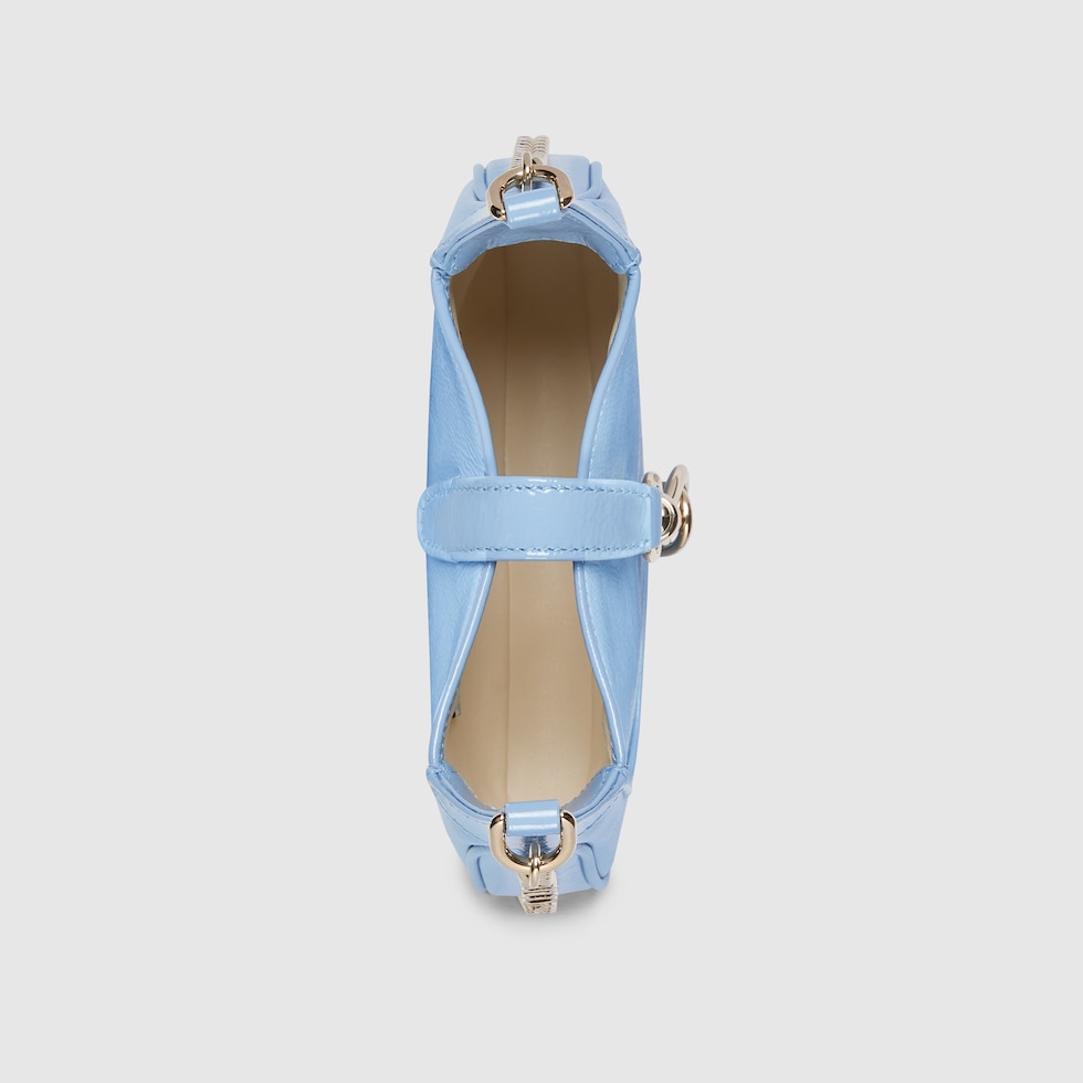 Gucci Jackie Notte mini bag in sky blue patent leather