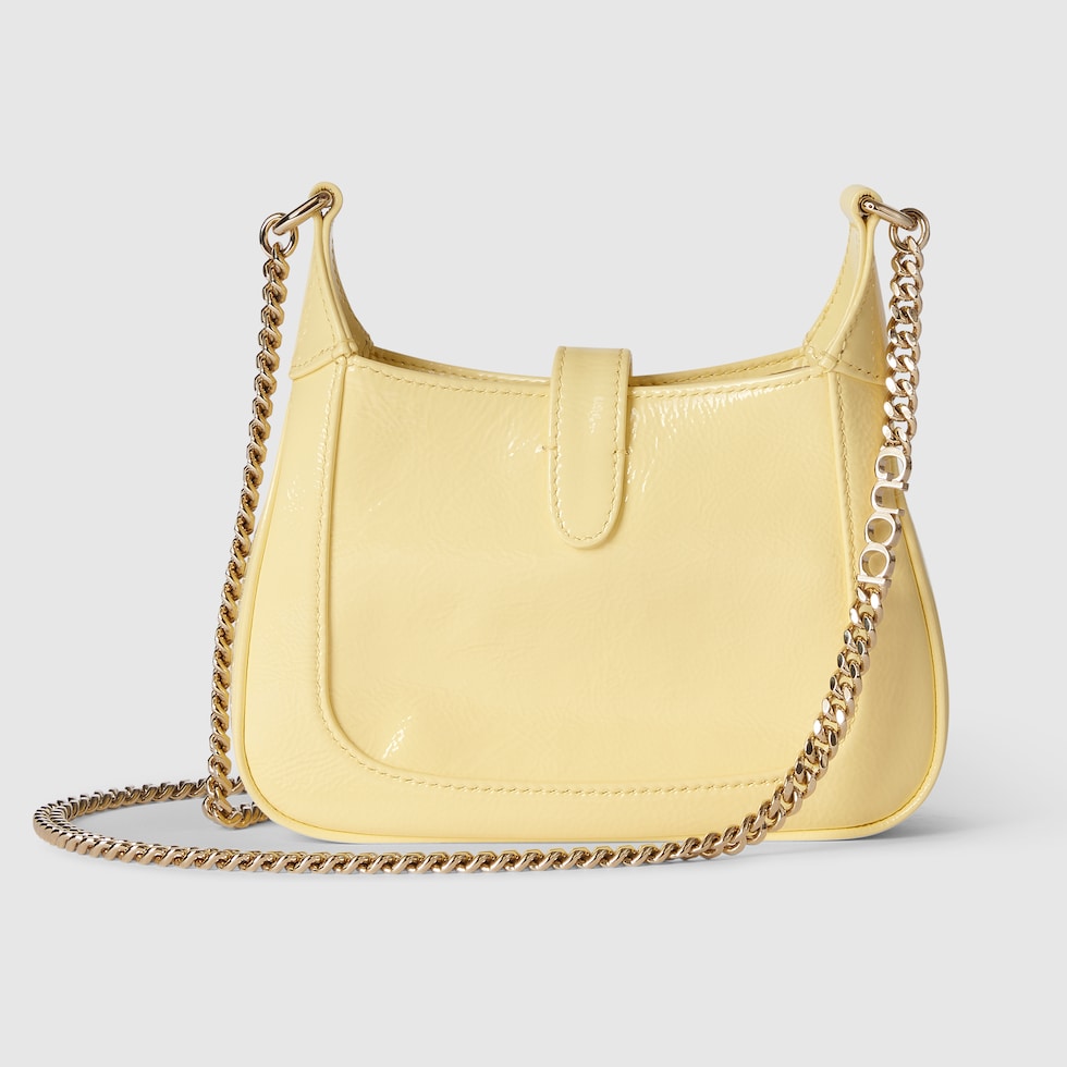 Gucci Jackie Notte mini bag in light yellow patent leather GUCCI Canada