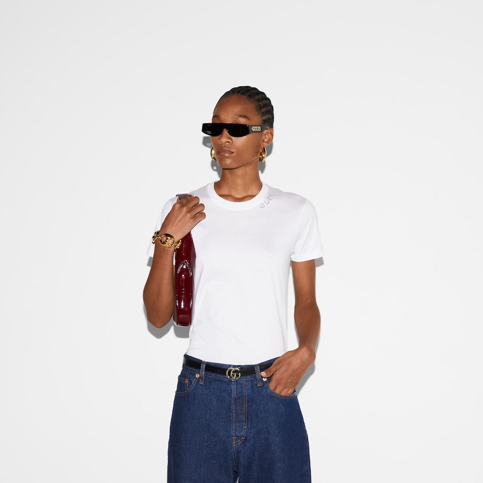 ライトコットンジャージー Tシャツホワイト | GUCCI公式