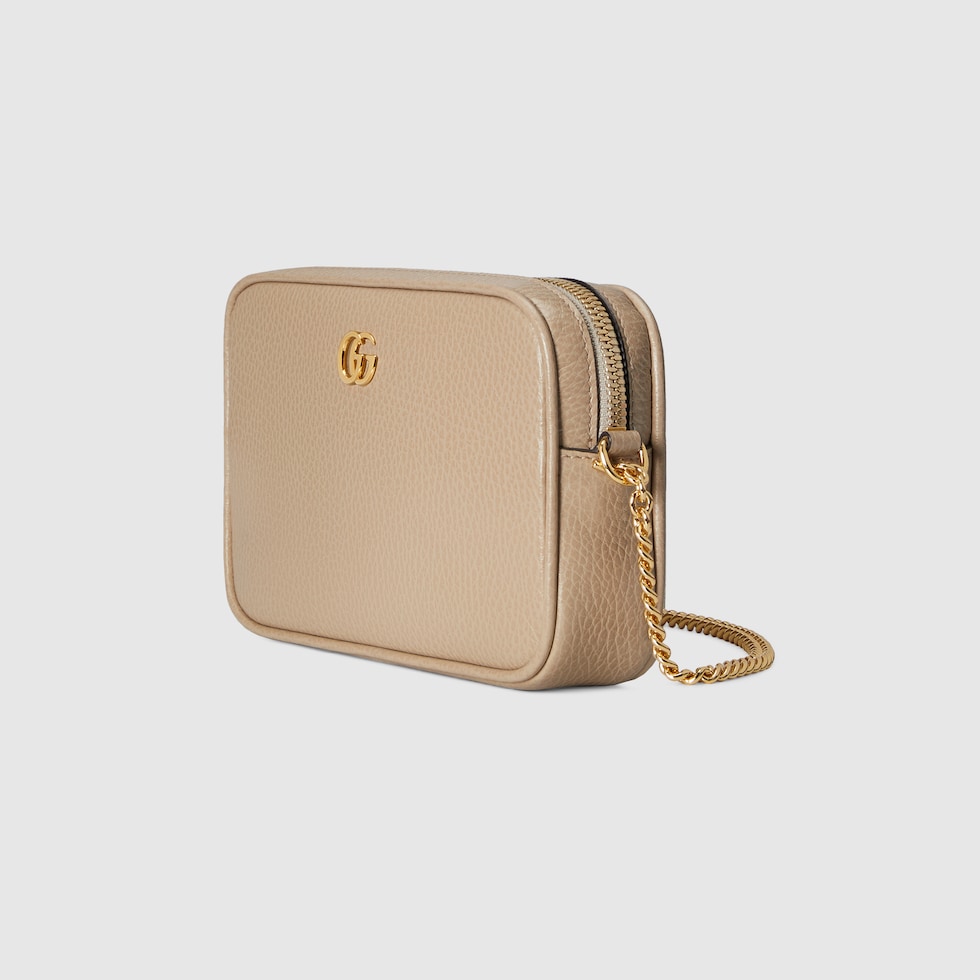 GG Marmont mini camera bag in beige leather | GUCCI® US