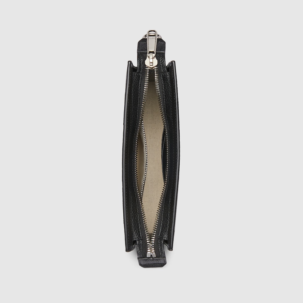 GUCCI LEATHER JUMBO GG MINI BAG【関税送料込】 Gucci Dark Beige Calfskin Leather Jumbo Embossed GG Mini