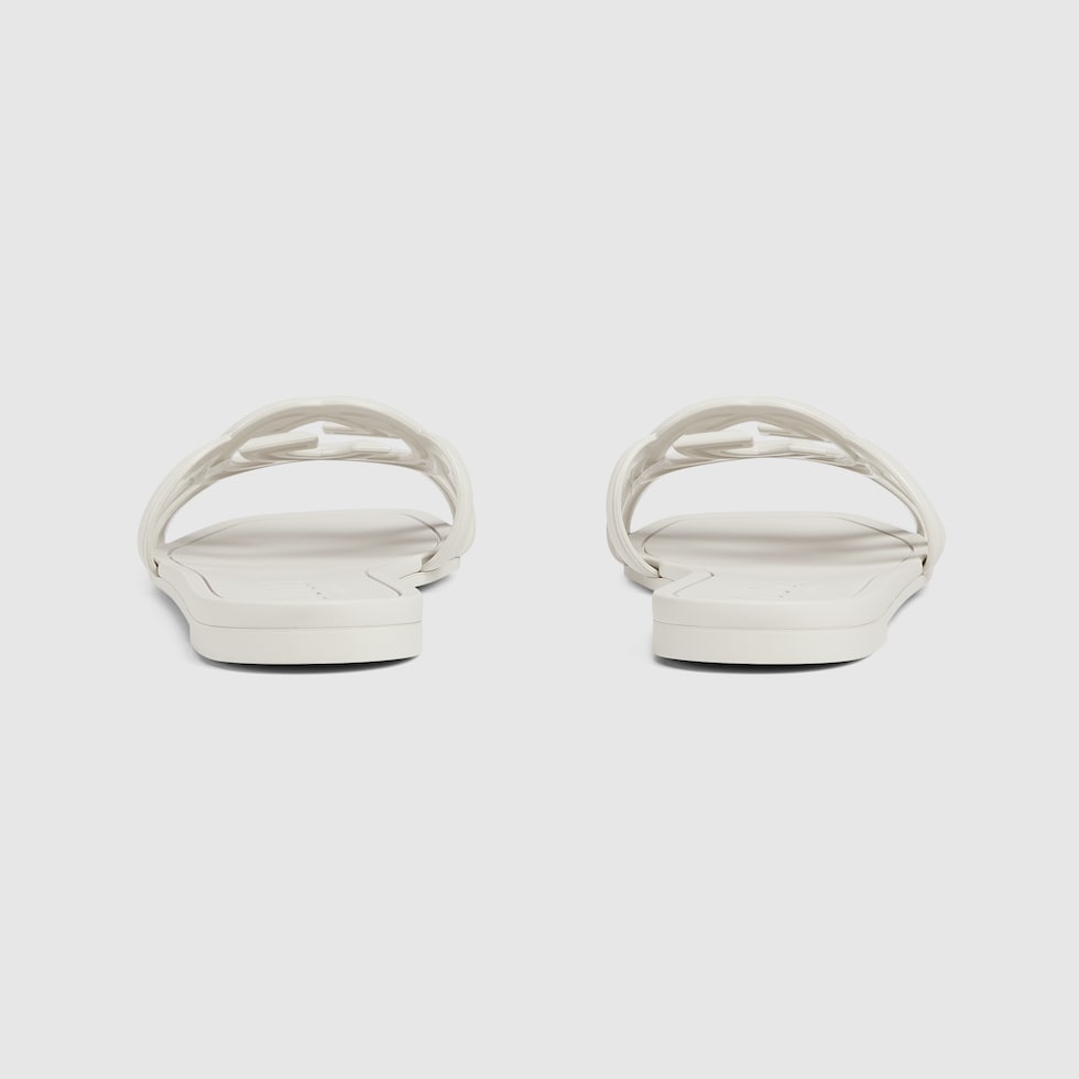Gucci サンダル38 (24)ホワイトpvc ダブル Gucci サンダル38 (24)ホワイトpvc ダブル - メルカリ