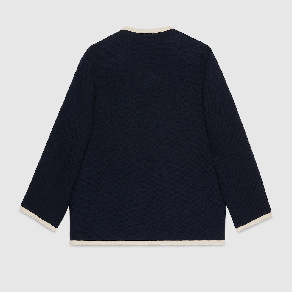 【新品未使用】GUCCI SPW BLOUSON BLUE/NAVY サイズ44 Gucci | Zip Blouson Jacket | Harrington Jackets | Cruise Fashion