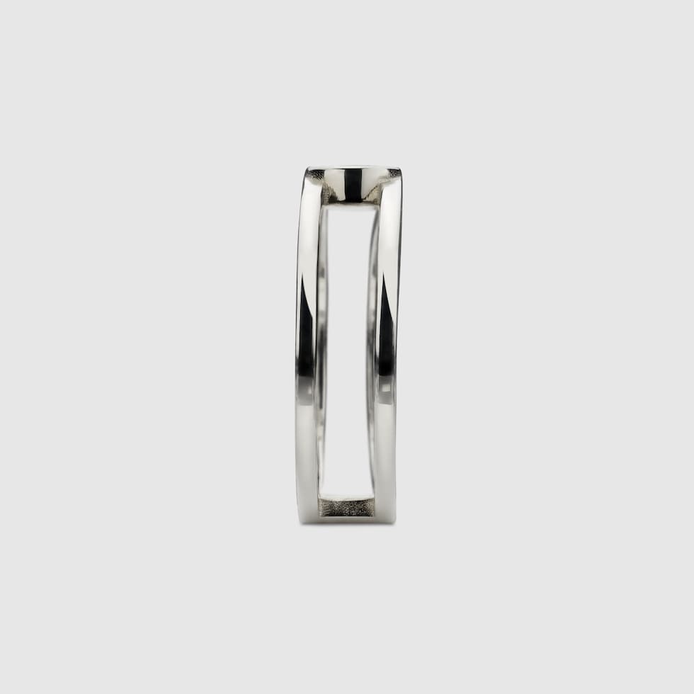 Gucci Interlocking ring in 925 sterling silver | GUCCI® US