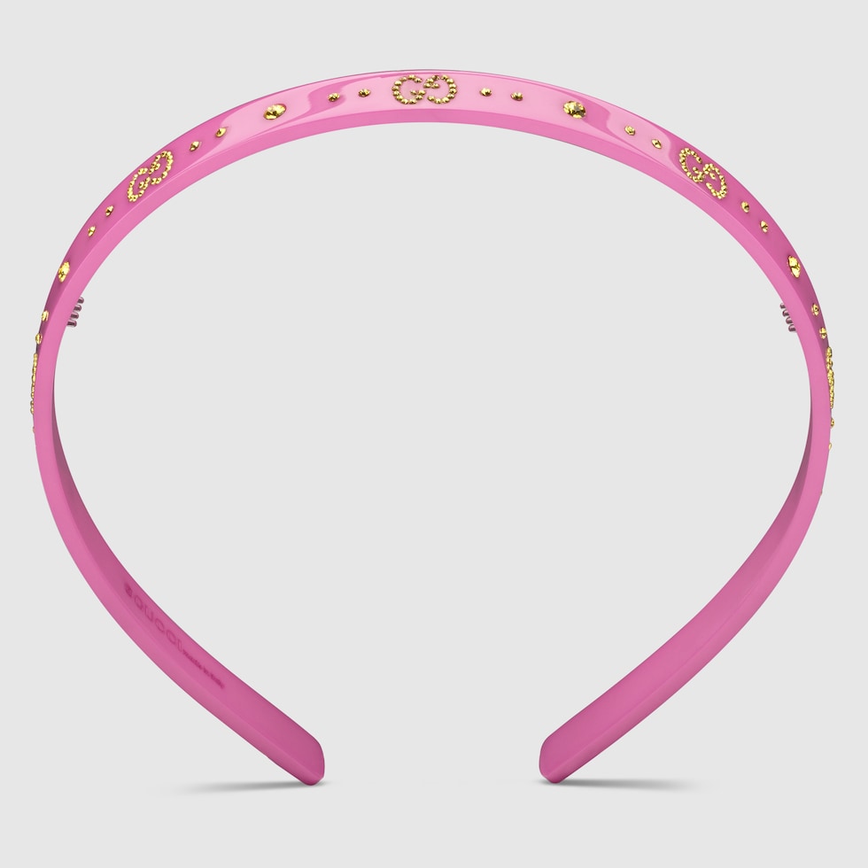 NWT Gucci girls pink headband fashion with logo