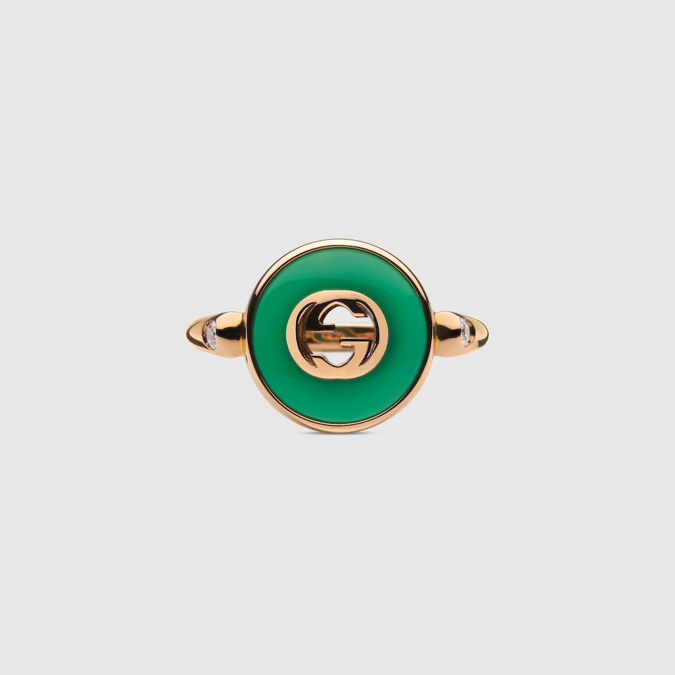GUCCI リング Gucci Interlocking 18k ring in 18k rose gold | GUCCI® US