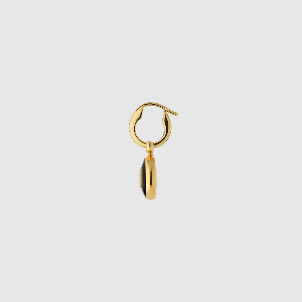 グッチ　バレッタ Gucci Interlocking hoop earrings in 925 sterling silver