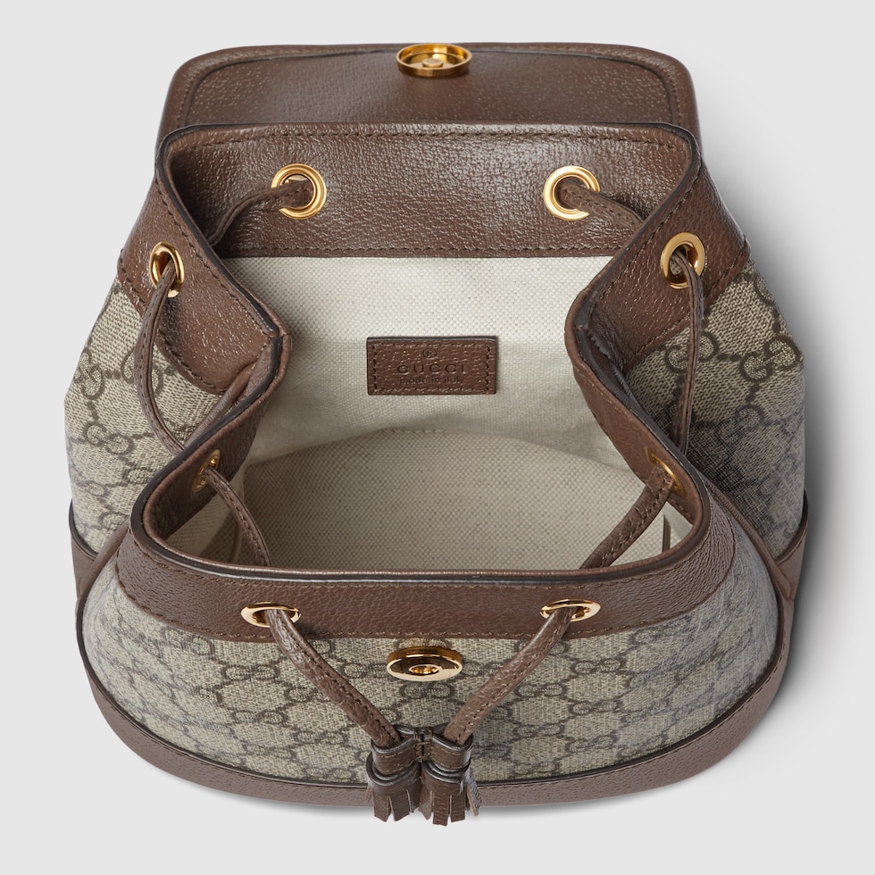 Ophidia mini backpack in beige and ebony Supreme | GUCCI® Canada