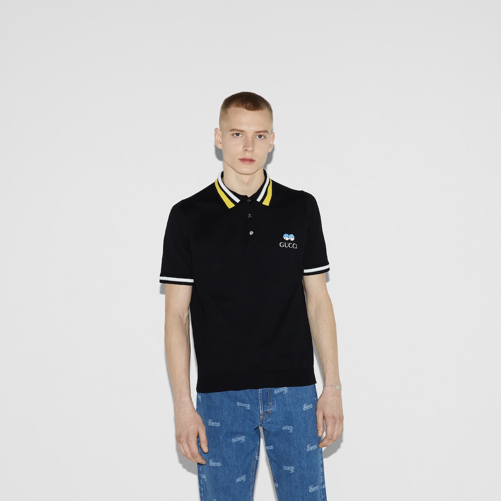 Gucci hotsell polo embroidery