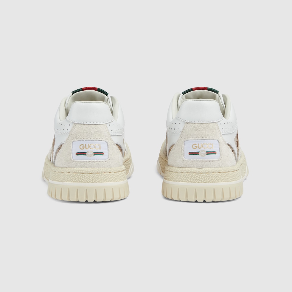 Toddler leather platform sneaker in brown leather | GUCCI® US
