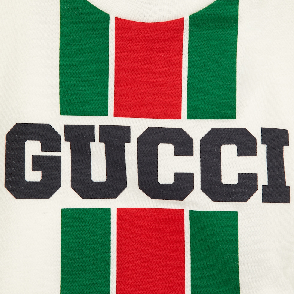 ベビー〕プリント コットン Tシャツ ・ホワイト | GUCCI公式