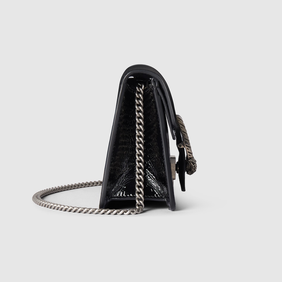 Dionysus mini bag in black patent leather | GUCCI® US