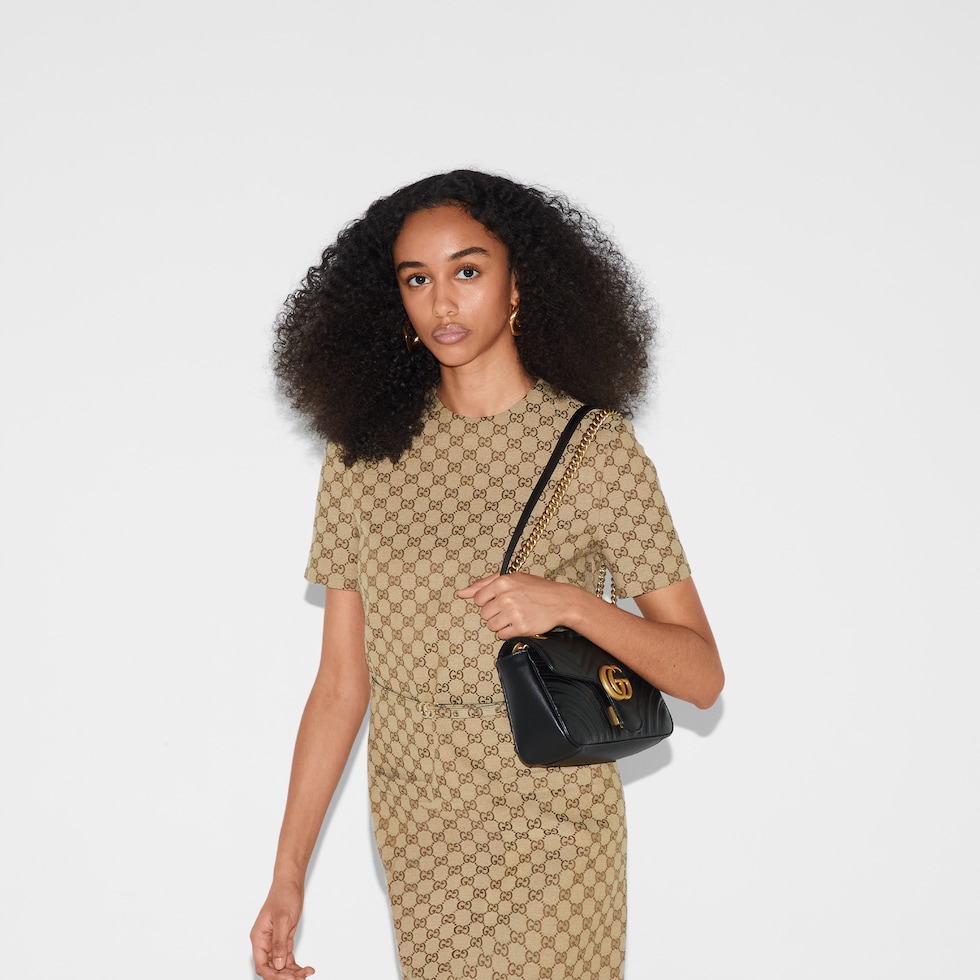 Gucci GG Marmont Small Black Shoulder Bag | GUCCI® US