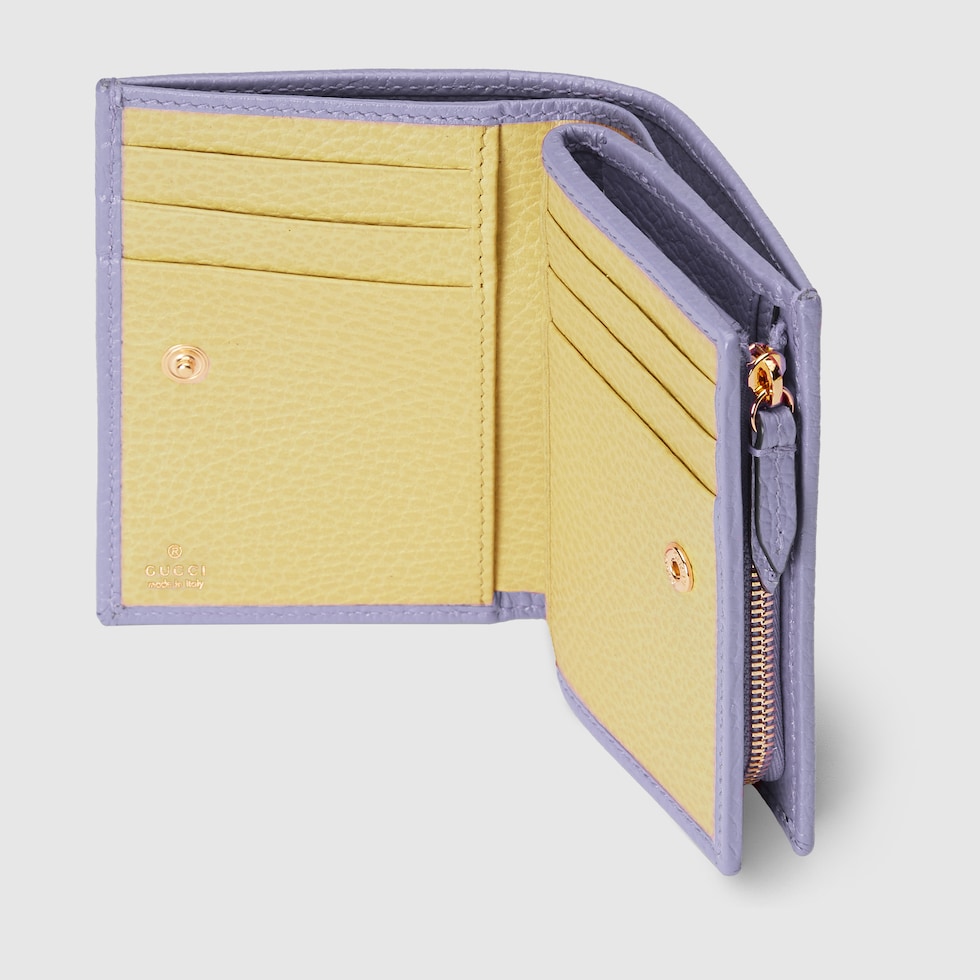 グッチ GUCCI ダブルG スモールウォレット Wホック レザー 二つ折り財布 GUCCI グッチ ダブルGバイカラースモールウォレット 二つ折り