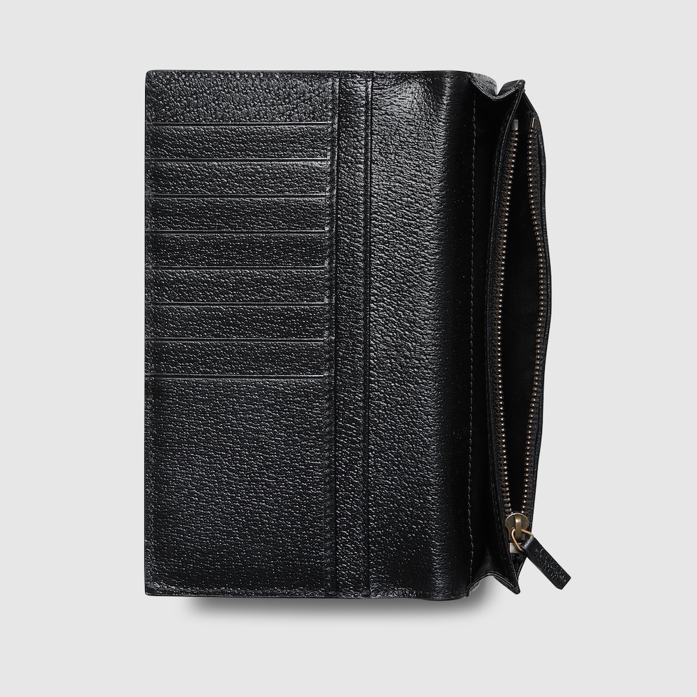 GG Marmont small wallet in brown leather | GUCCI® US