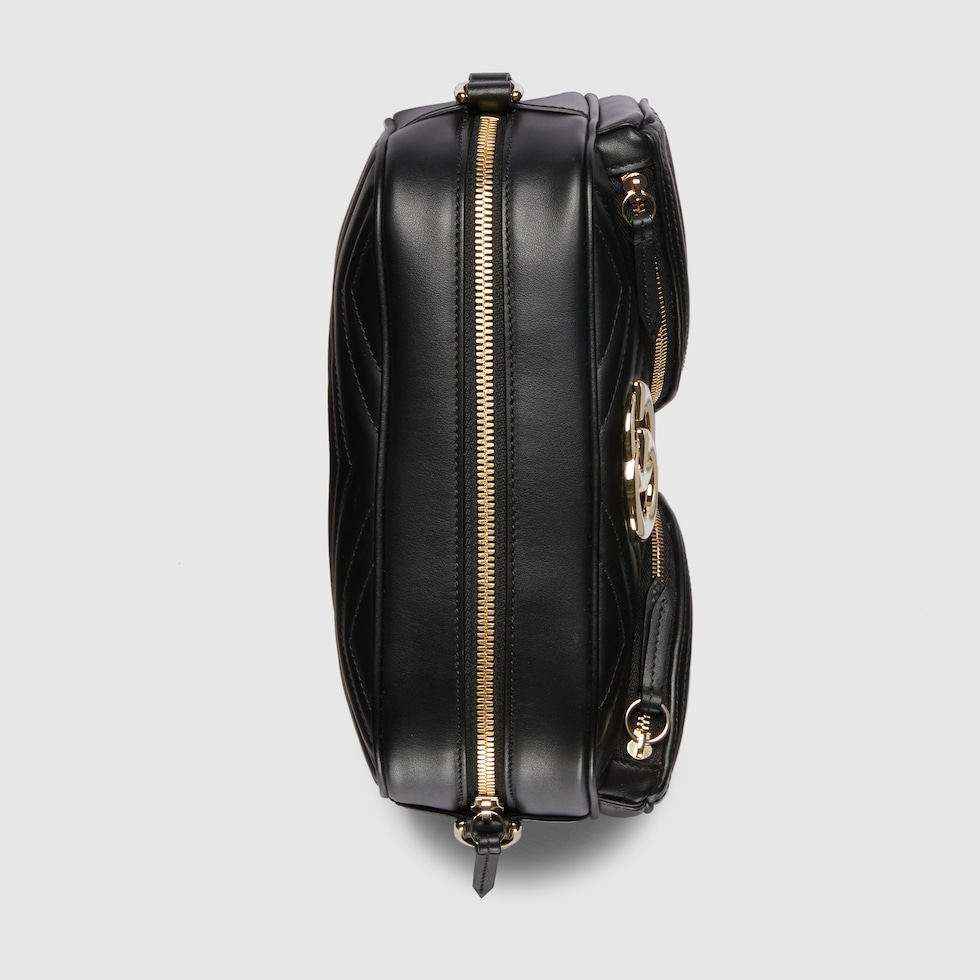 GGマーモント〕スモール ショルダーバッグブラック レザー | GUCCI公式 