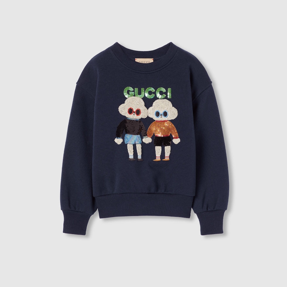 Gucci children's sweatshirt with leopards best sale