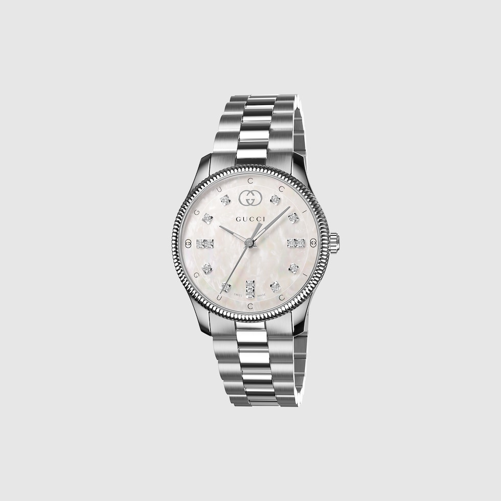 GUCCI グッチ レディース腕時計 クオーツ デイト シルバー
