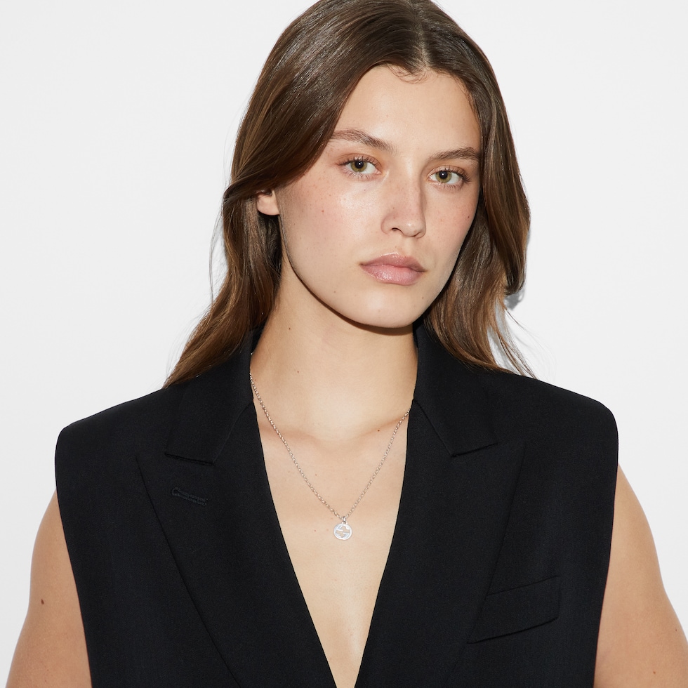 Gucci Interlocking chain necklace in 925 sterling silver Gucci Interlocking chain necklace in 925 sterling silver