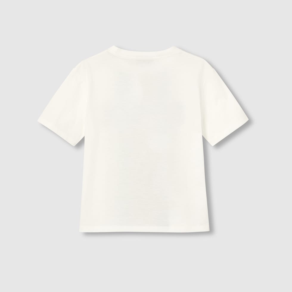 Children's printed cotton T-shirt in white | GUCCI® US