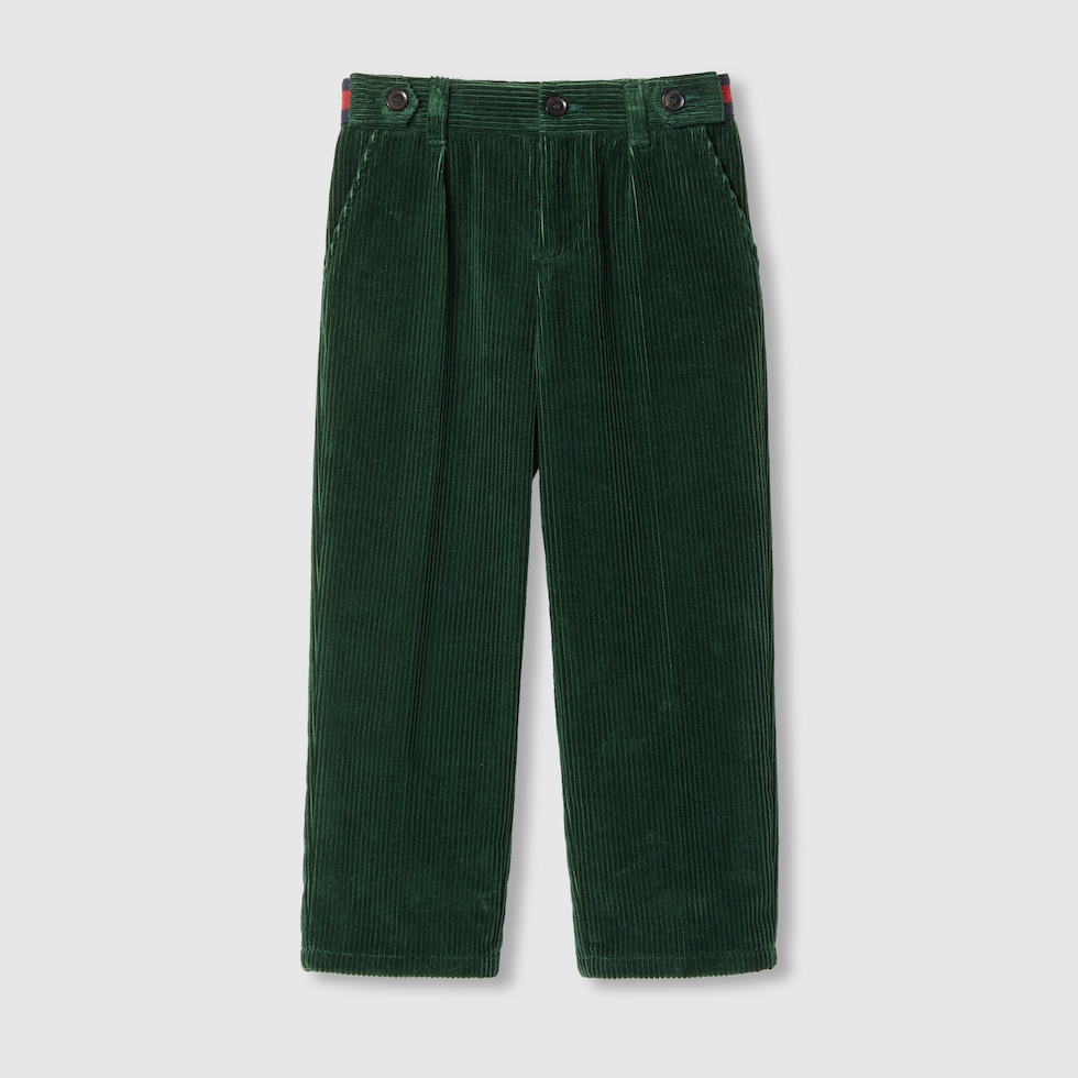 Gucci Velvet Corduroy Trousers | Brown | FARFETCH