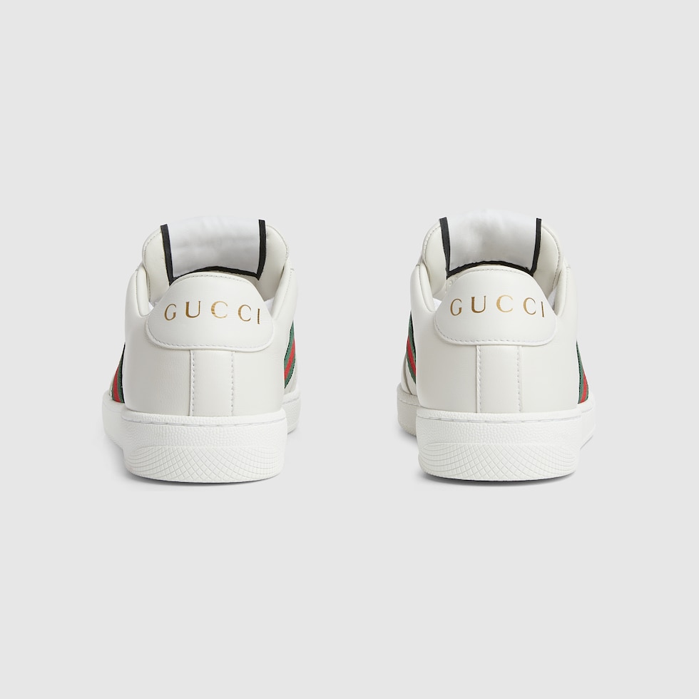 ㊙️ H Women's Screener sneaker in white leather | GUCCI® US
