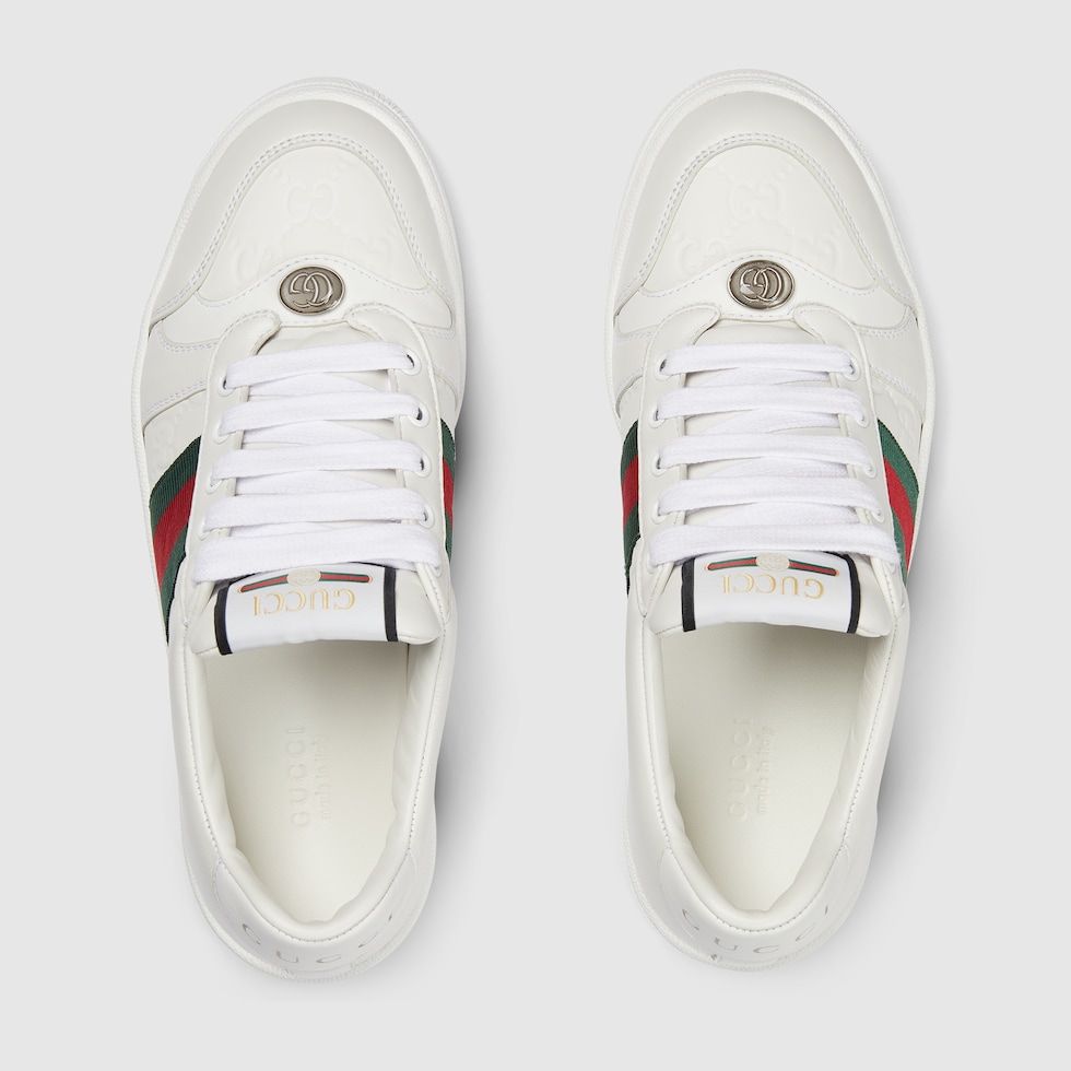 GUCCI｜ ( 798854 AADU0 9094) Buy Gucci Wmns Screener 'GG Embossed - White Green Red