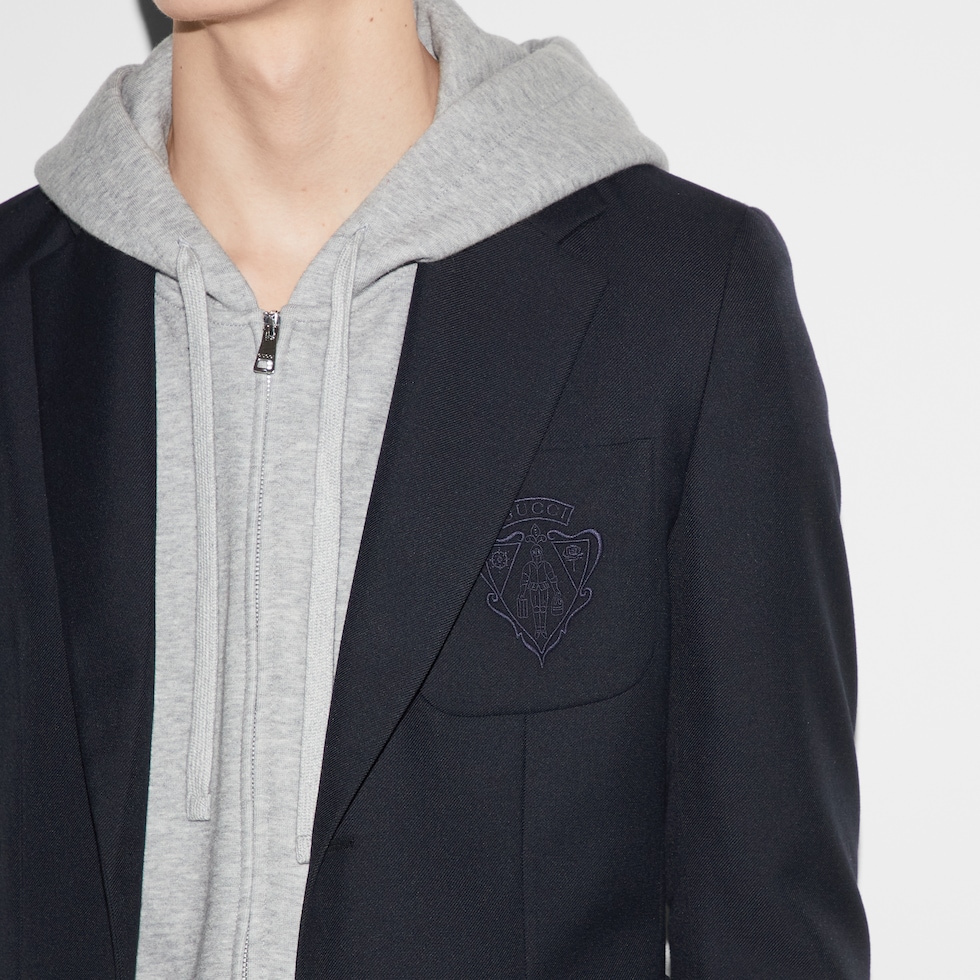 【関税込み】gucci Clamp jacket Gucci Men's GG Logo GRG Jacket in Ivory Gucci