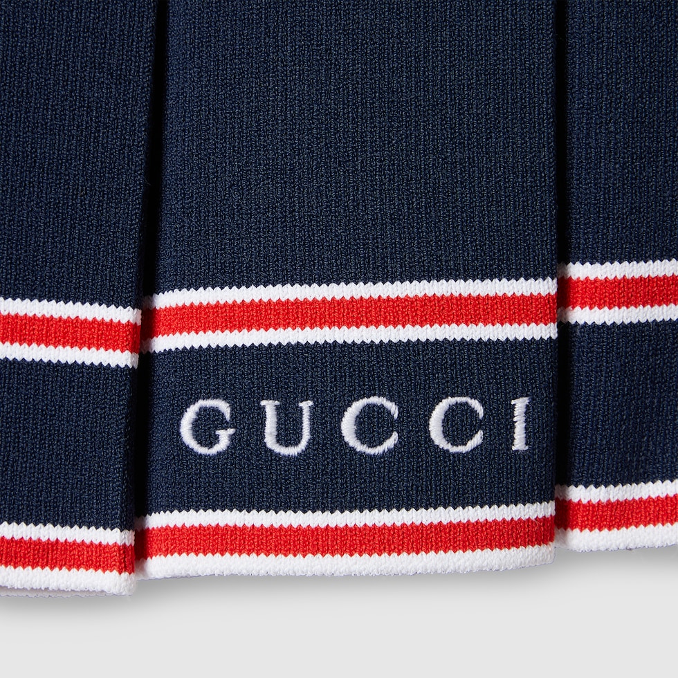 GUCCI プリーツスカート デニムブルー GUCCI プリーツスカート デニムブルー