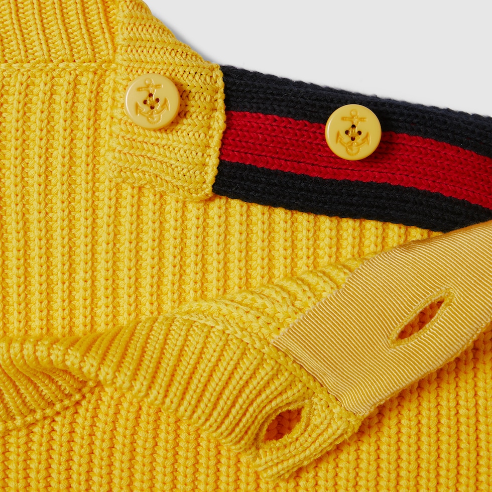 Gucci yellow cat sweater best sale