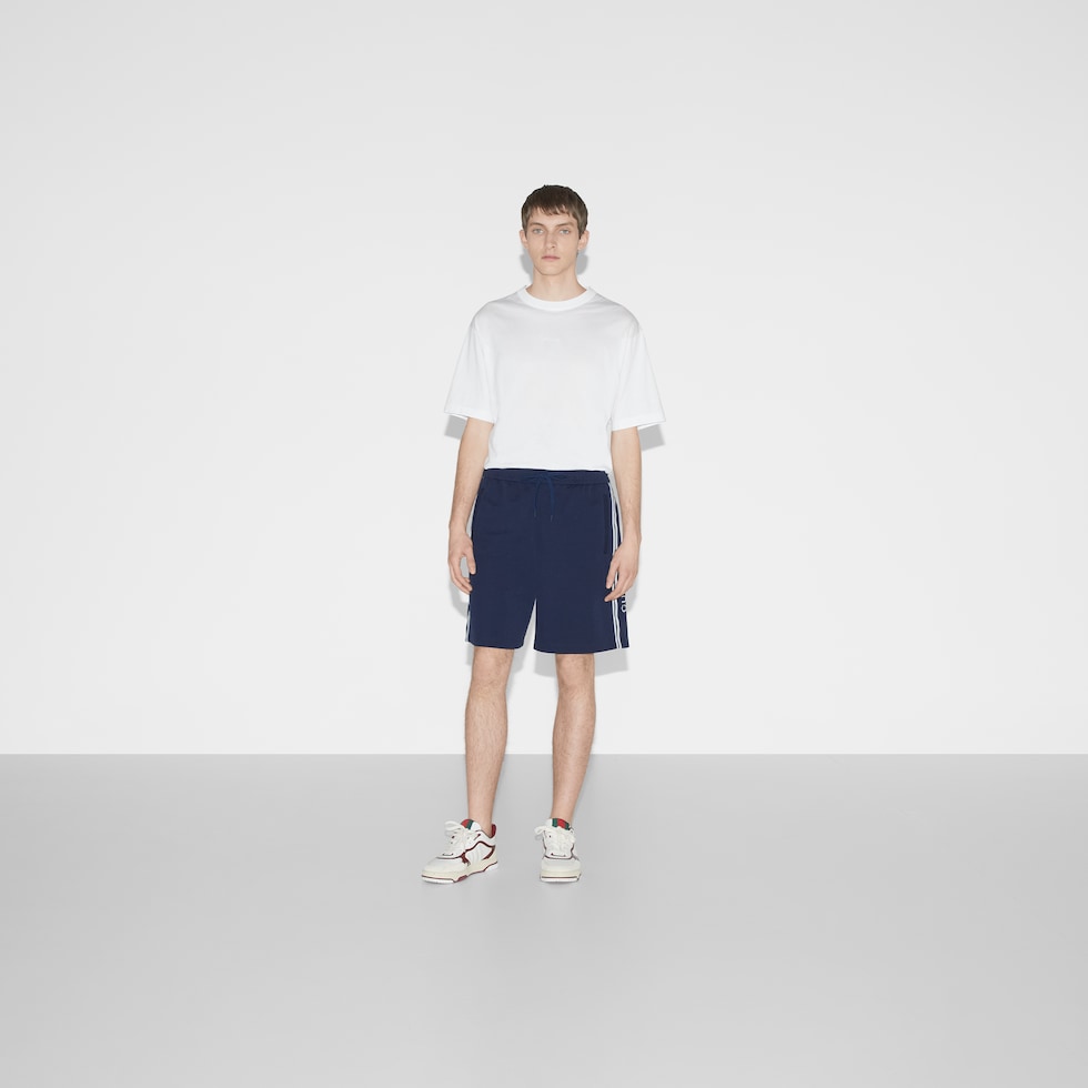 グッチ Gucci テクニカル technical ジャージショートパンツ テクニカルジャージー ショートパンツミッドナイトブルー