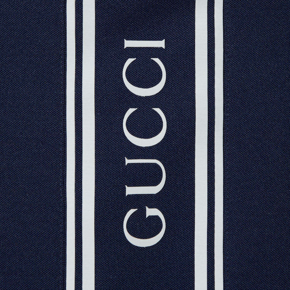 Technical jersey short in midnight blue | GUCCI® UK