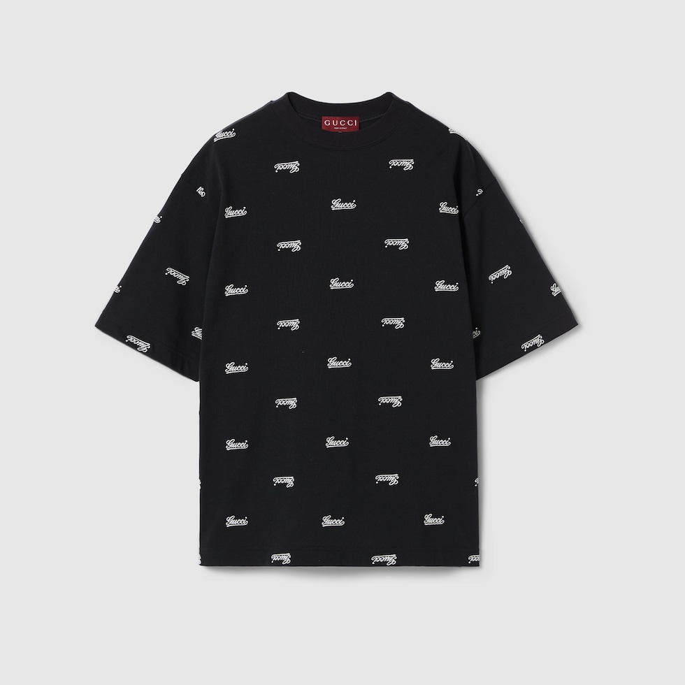 Camisa gucci negra clearance