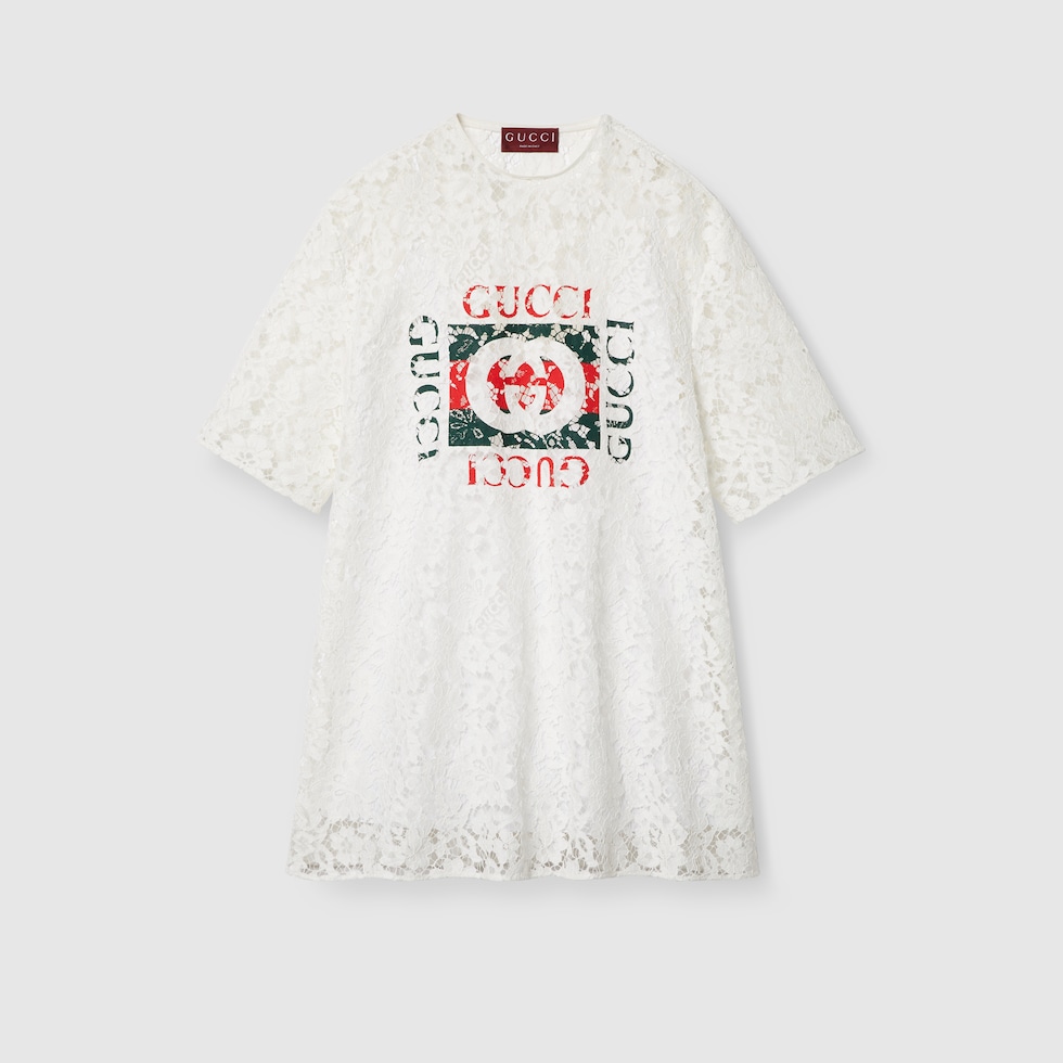 White gucci t shirt womens cheap