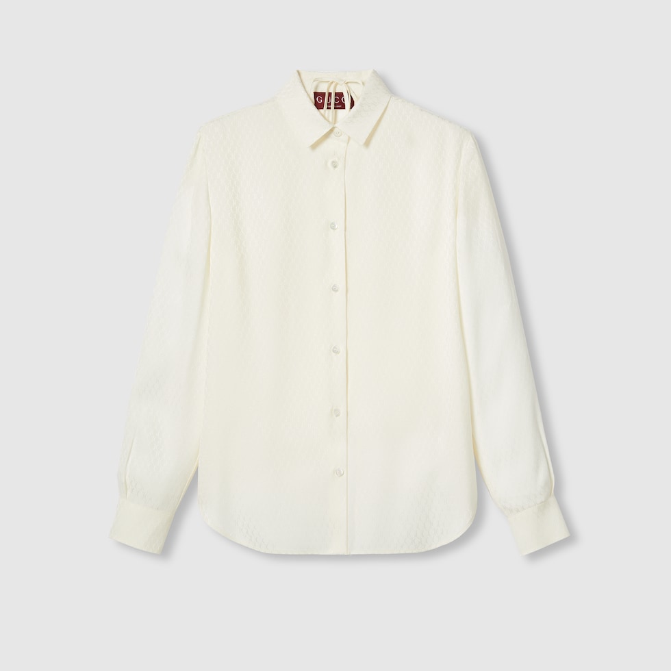 美品GUCCI シルク100%シャツ GUCCI☆シルク100% 星柄シャツ☆メンズ&レディース - メルカリ