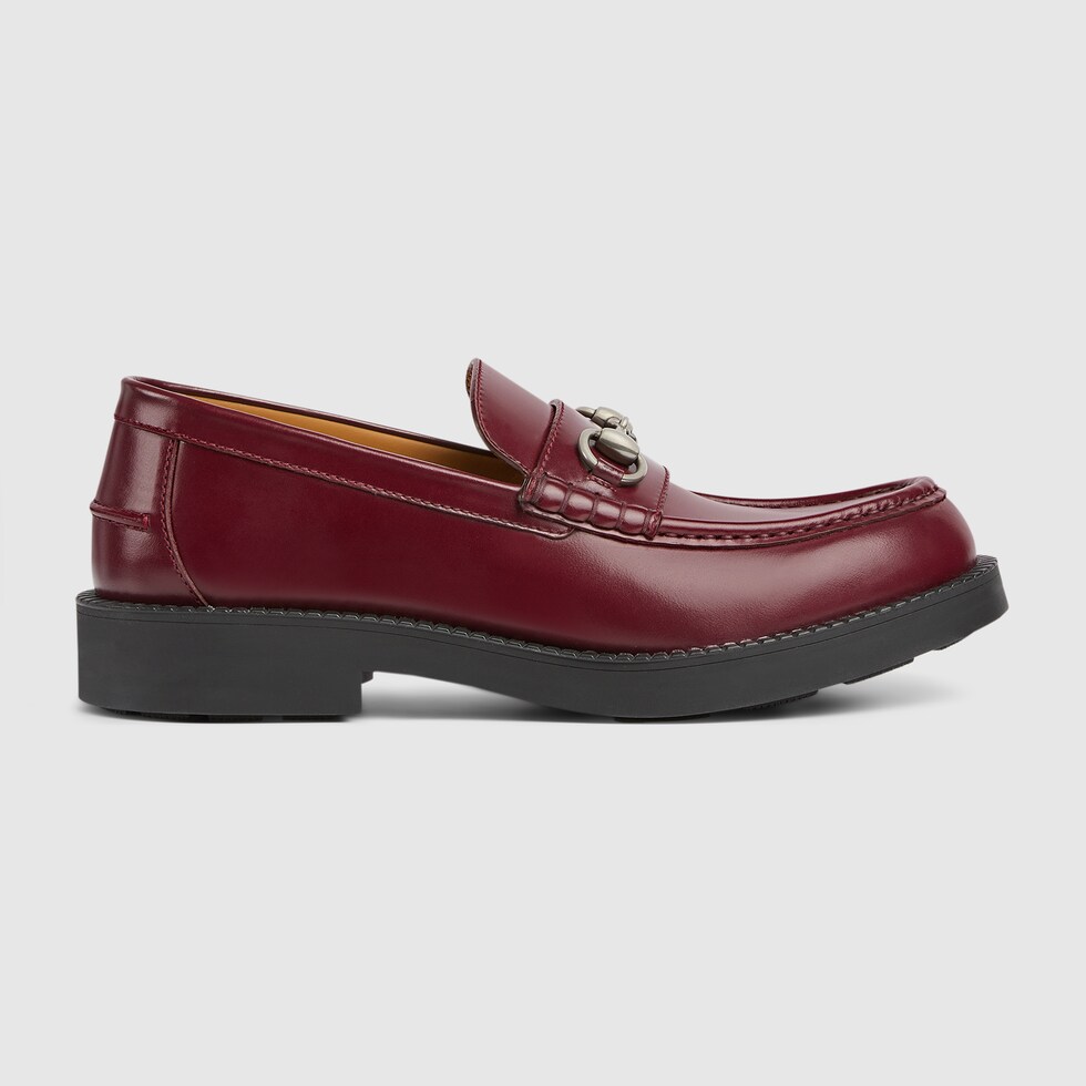 Gucci loafers men red best sale