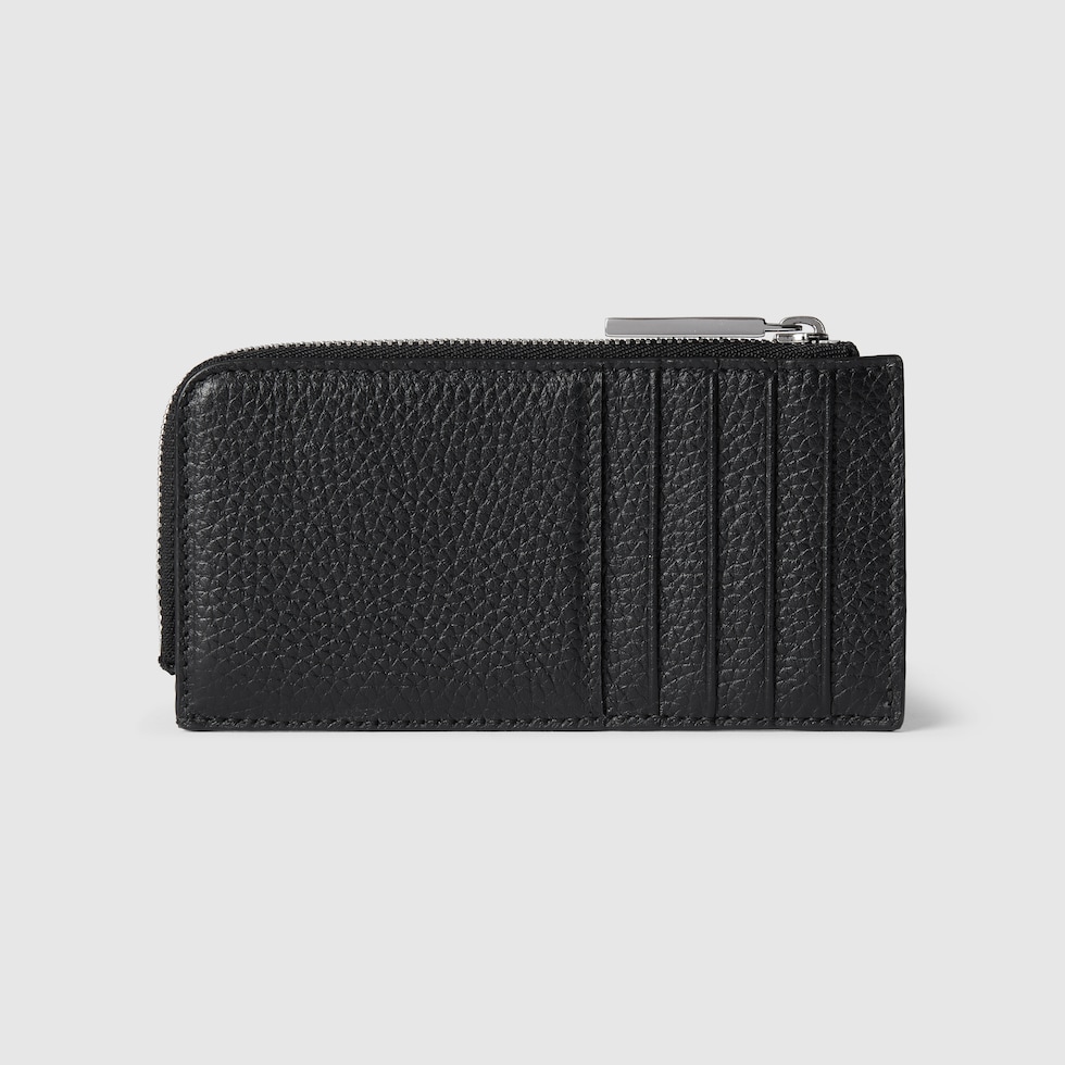 【GUCCI】WALLET◆59760696IWT Zip around wallet with bamboo in black leather | GUCCI® US