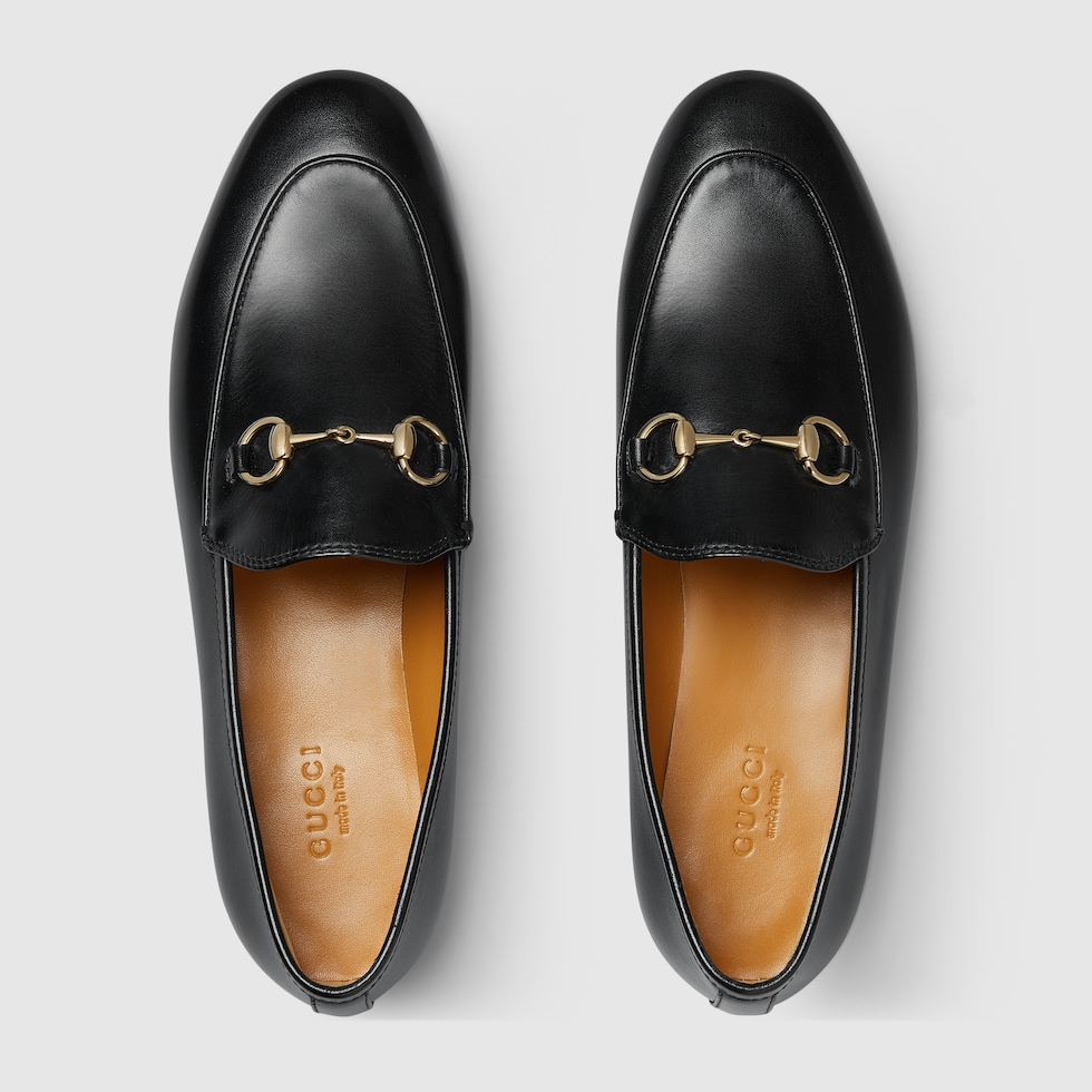 Women s Gucci Jordaan loafer in black leather GUCCI US