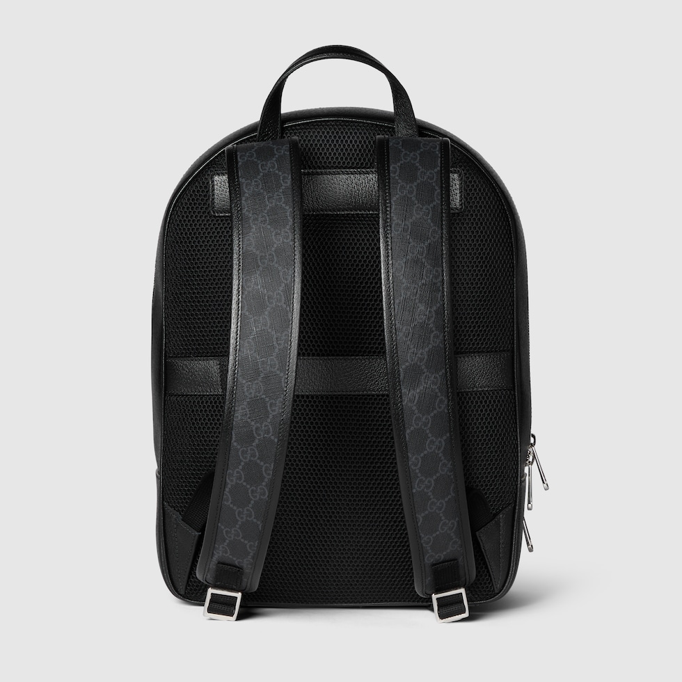 Black gucci backpack discount