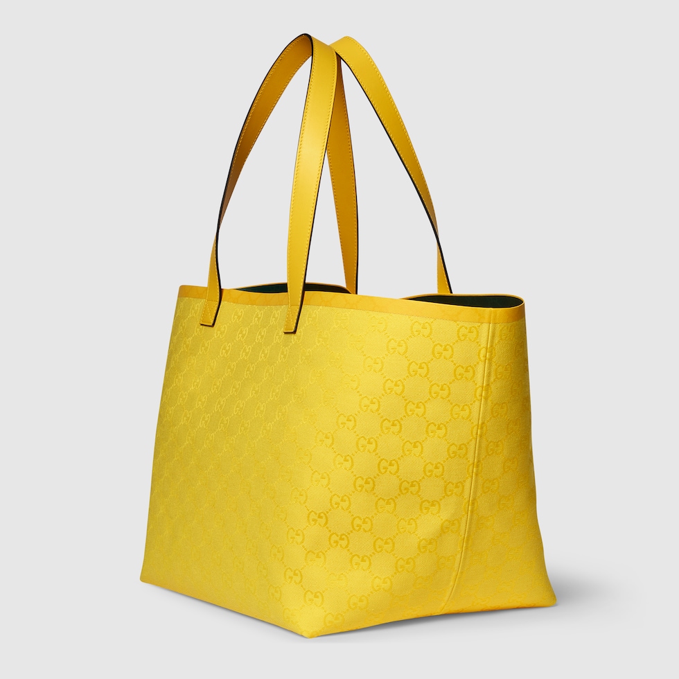 Gucci Totissima medium tote bag in yellow GG canvas | GUCCI® BE