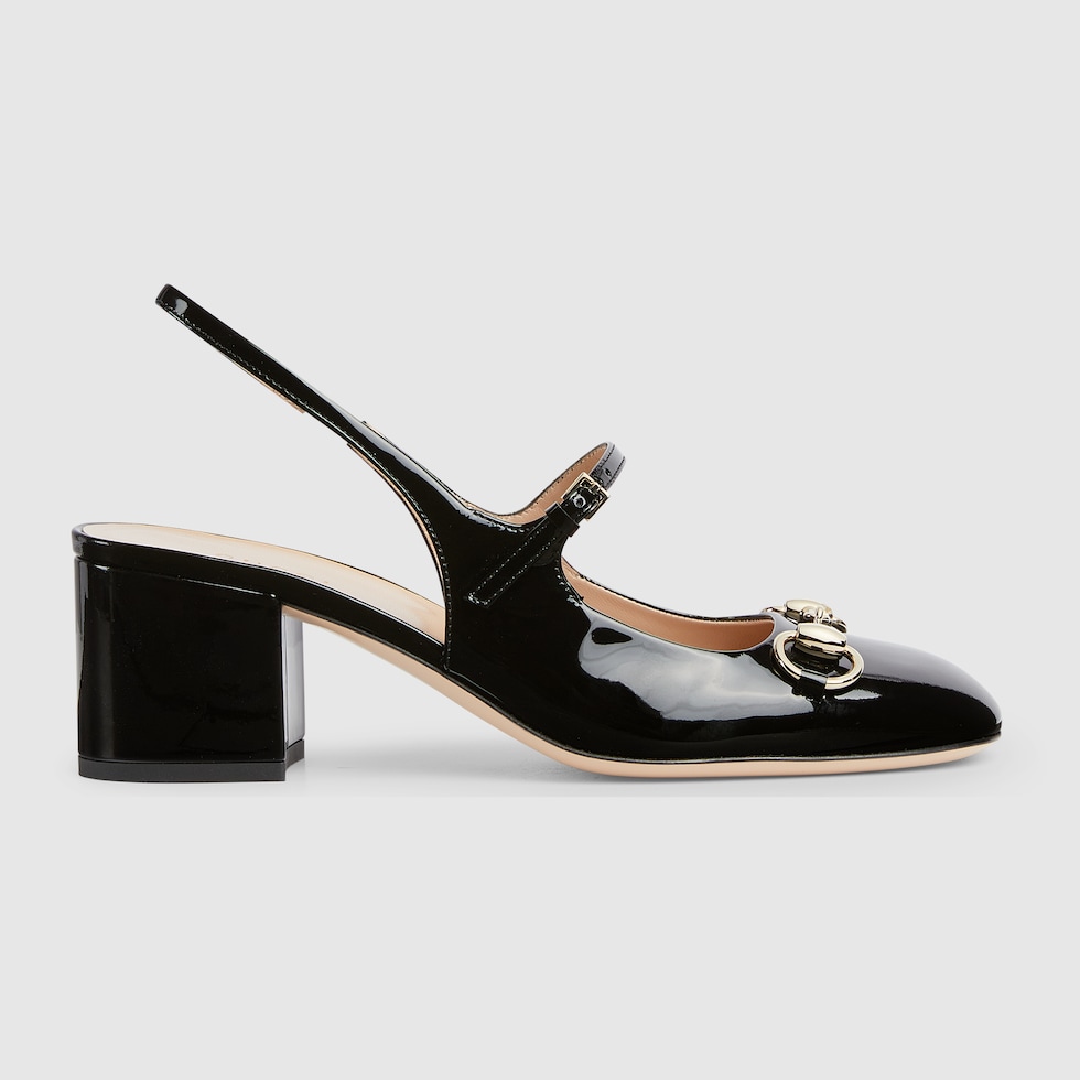 GUCCI Women s Horsebit Pump Black Leather