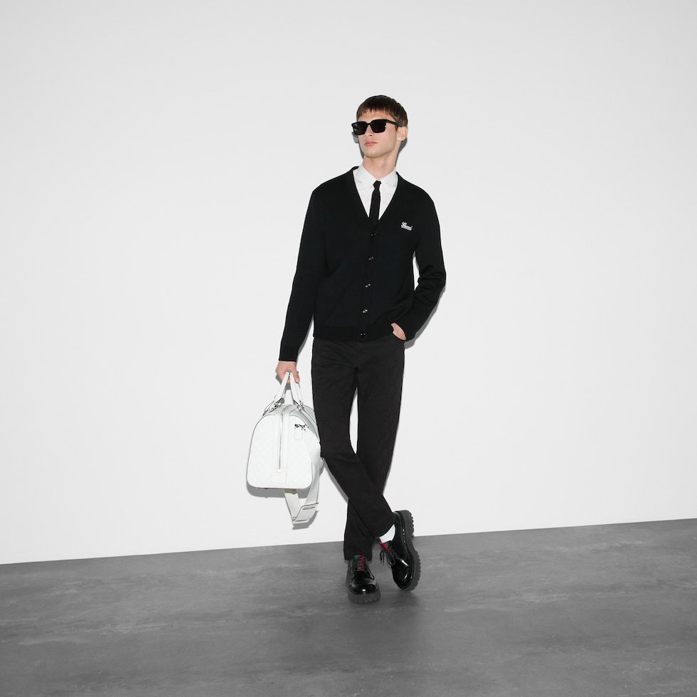 パンツ・ボトムスその他 GUCCI Men Pants Black 811318XJG4L 1000 Slim-fit trousers | Gucci | OTTODISANPIETRO