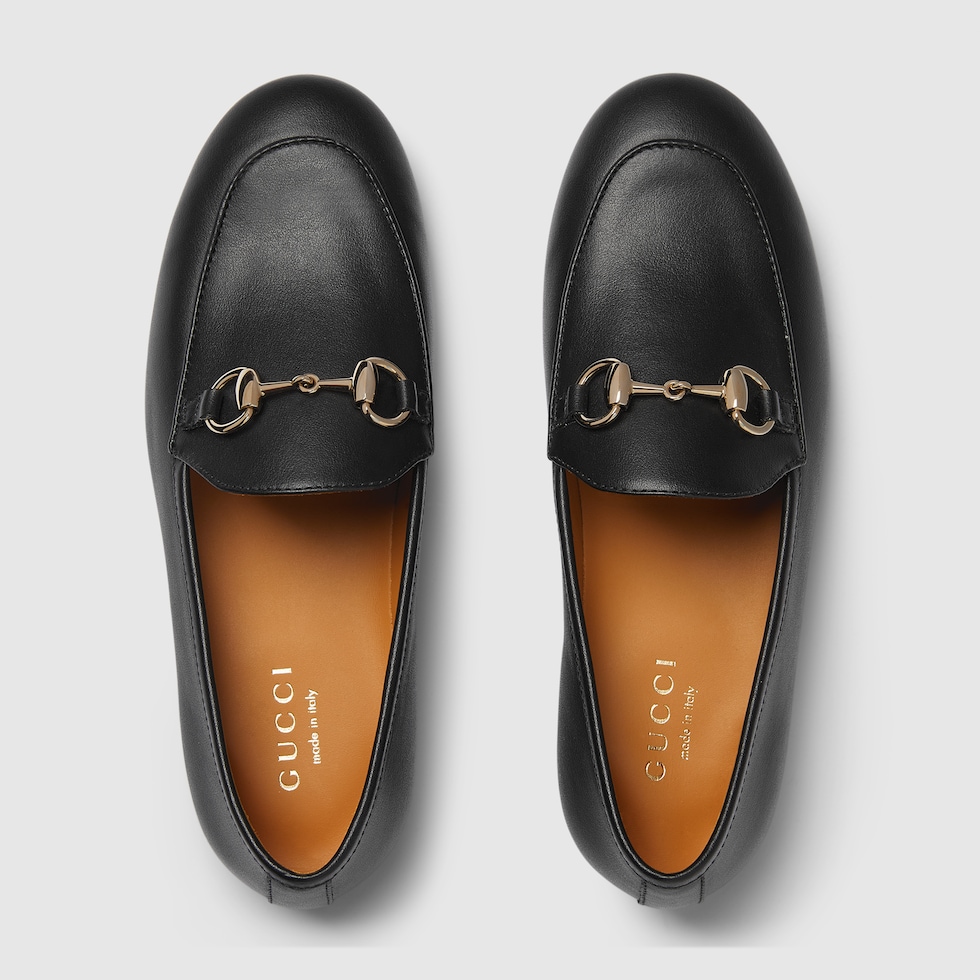 Children s loafer with Horsebit in black leather GUCCI US