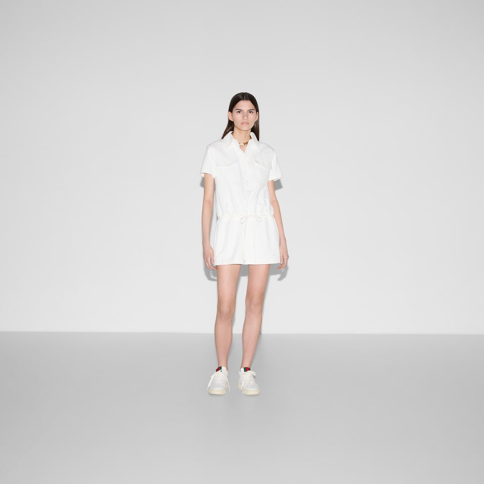 GUCCI｜DRESSES (678689 XJD1G 3357) WMNS) Gucci Interlocking G technical jersey dress 'Olive