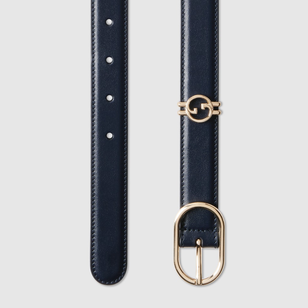 グッチ レディース カジュアルベルト 760164 0AAAR 4009 GG Milano belt in black GG leather | GUCCI® US