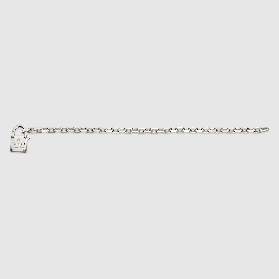 Trademark chain bracelet with padlock in 925 sterling silver Trademark chain bracelet with padlock in 925 sterling silver
