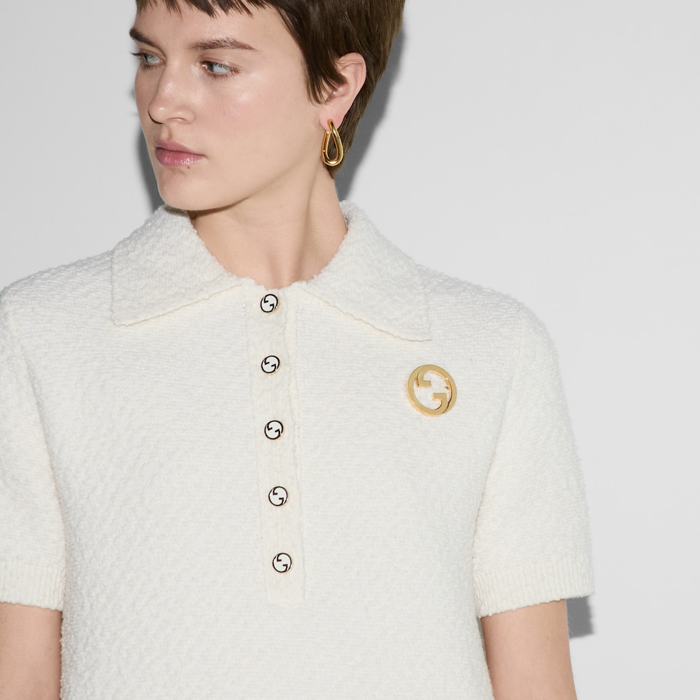 Gucci Blondie brooch in yellow gold-toned metal | GUCCI® US