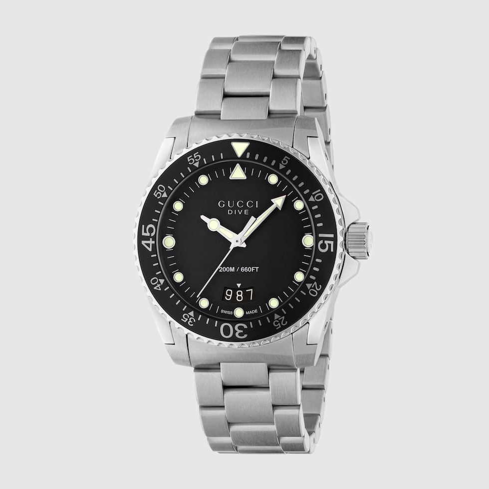 Gucci Dive Watch, 40mm In Steel | GUCCI® US