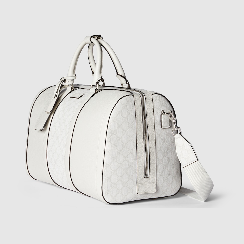 GG medium duffle bag in white GG Supreme GUCCI Canada