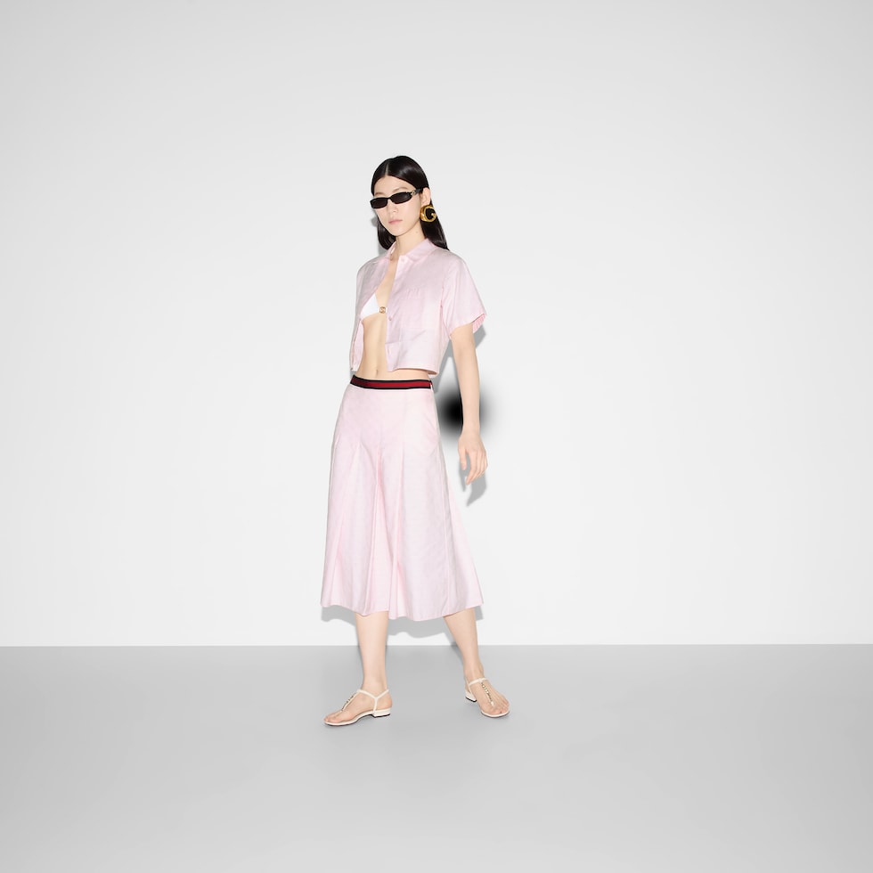 スカート GUCCI FW23 Fuchsia velvet skirt (759796Z8BMP 5944) スカート GUCCI FW23 Fuchsia velvet skirt (759796Z8BMP 5944